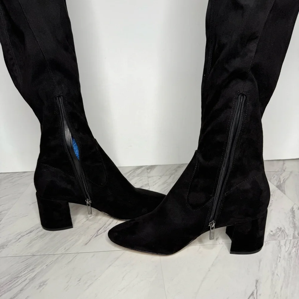 Marc Fisher Jayne Black Over The Knee Boot 9M